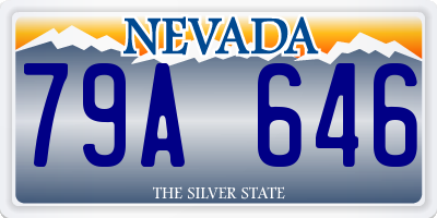 NV license plate 79A646