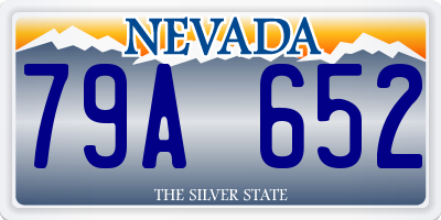 NV license plate 79A652