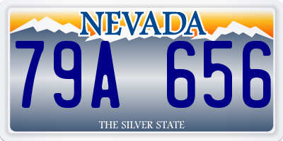 NV license plate 79A656