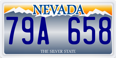 NV license plate 79A658