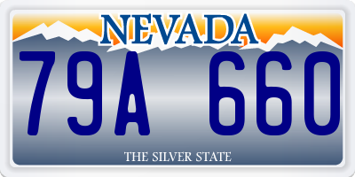 NV license plate 79A660