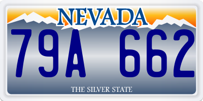 NV license plate 79A662