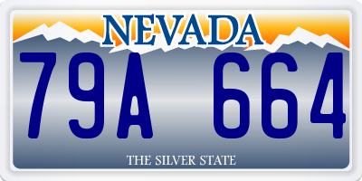 NV license plate 79A664
