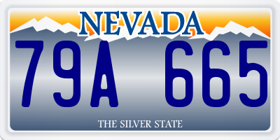 NV license plate 79A665