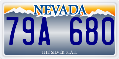 NV license plate 79A680