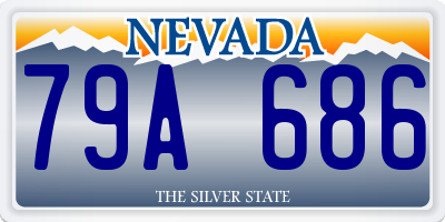 NV license plate 79A686