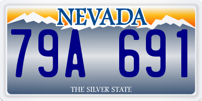 NV license plate 79A691