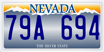 NV license plate 79A694