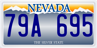 NV license plate 79A695