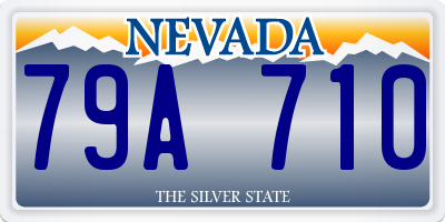 NV license plate 79A710