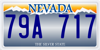 NV license plate 79A717