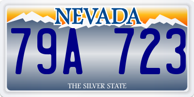 NV license plate 79A723