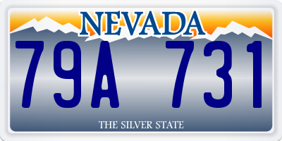 NV license plate 79A731