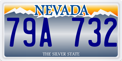 NV license plate 79A732