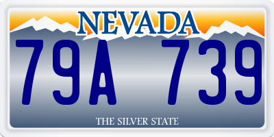 NV license plate 79A739