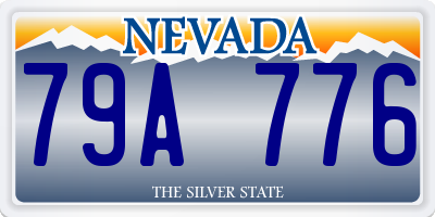 NV license plate 79A776