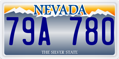 NV license plate 79A780