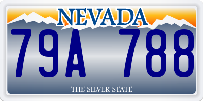 NV license plate 79A788