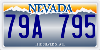 NV license plate 79A795