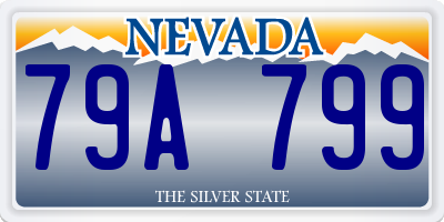 NV license plate 79A799
