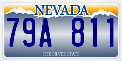 NV license plate 79A811