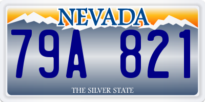 NV license plate 79A821