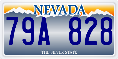 NV license plate 79A828