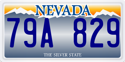 NV license plate 79A829