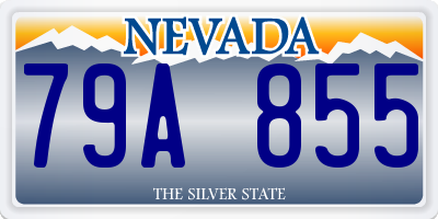 NV license plate 79A855