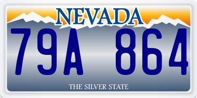 NV license plate 79A864