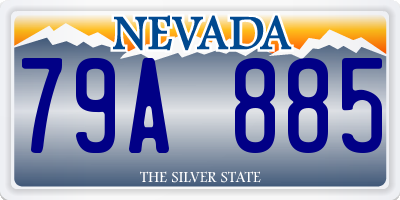 NV license plate 79A885