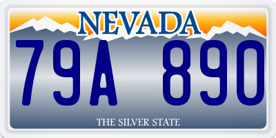 NV license plate 79A890