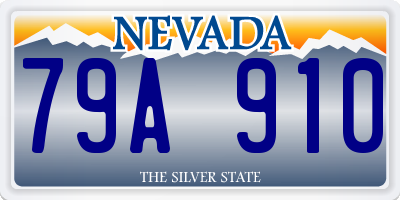 NV license plate 79A910