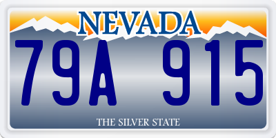 NV license plate 79A915