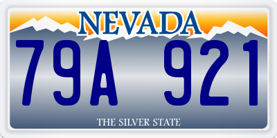 NV license plate 79A921