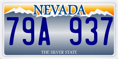 NV license plate 79A937