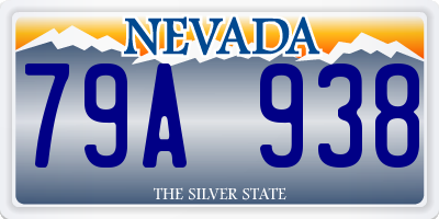 NV license plate 79A938