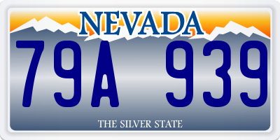 NV license plate 79A939