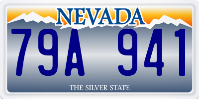 NV license plate 79A941