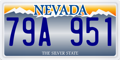 NV license plate 79A951