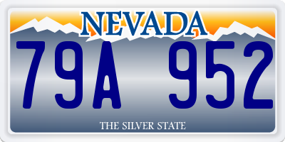 NV license plate 79A952