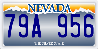 NV license plate 79A956