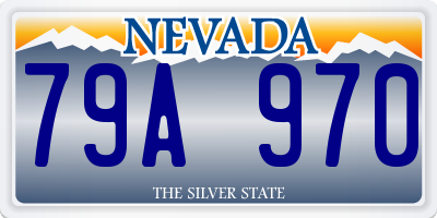 NV license plate 79A970