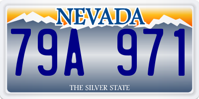 NV license plate 79A971