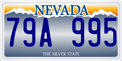 NV license plate 79A995