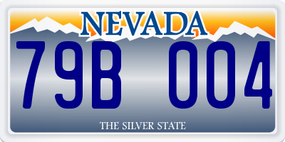 NV license plate 79B004