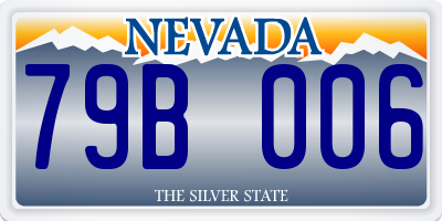 NV license plate 79B006