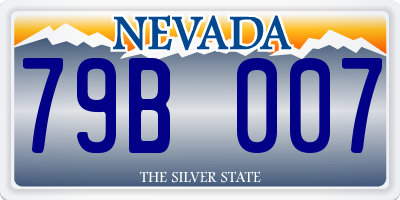 NV license plate 79B007