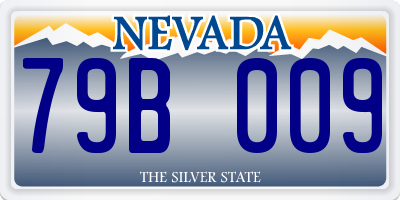 NV license plate 79B009