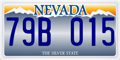 NV license plate 79B015